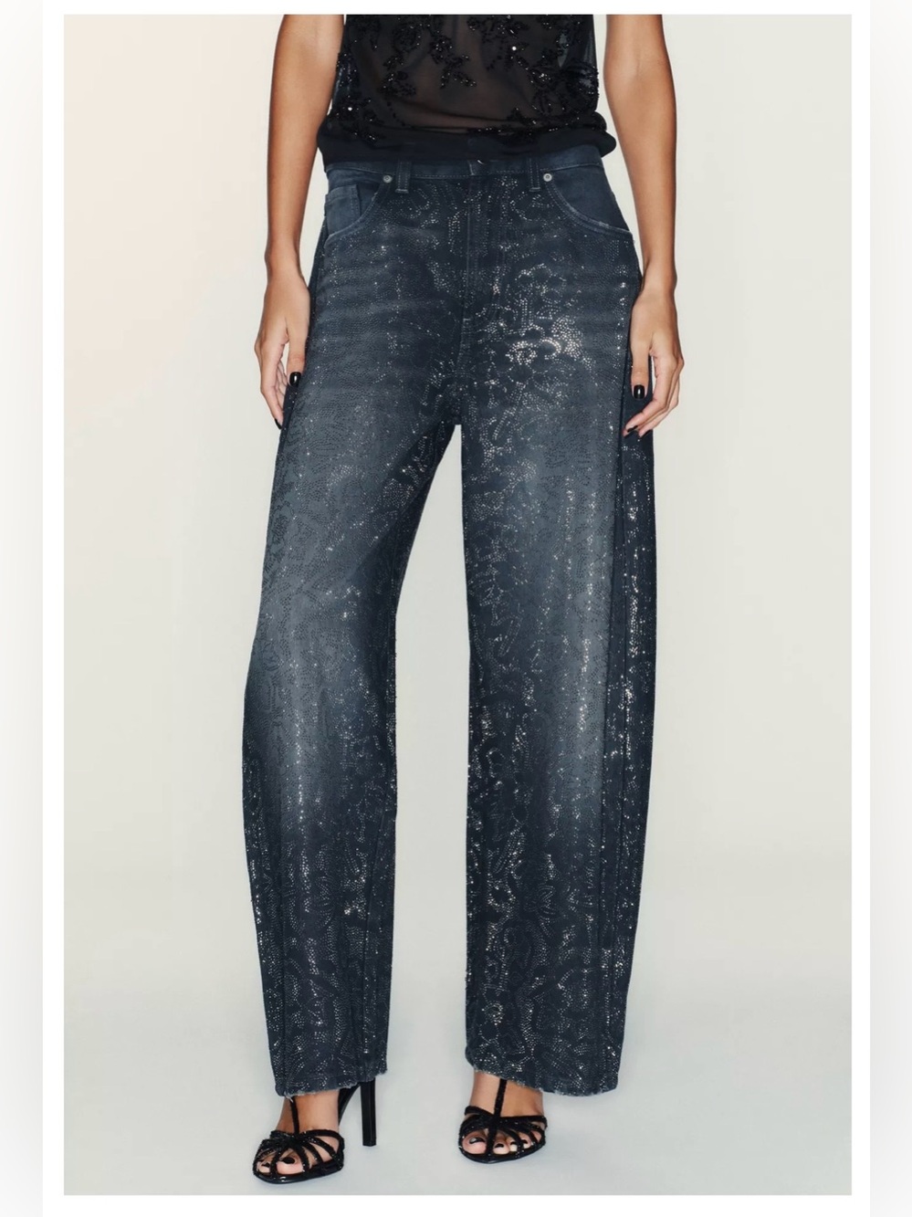 ZW BAGGY RHINESTONE JEANS